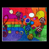 Colours of Music Postcard postcards