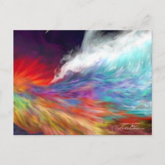 Colours of the Imagination - Rainbow World postcard