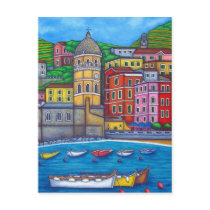 Colours of Vernazza, Cinque Terre Post Card