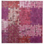 Colours Texture Puzzle Printed Napkin