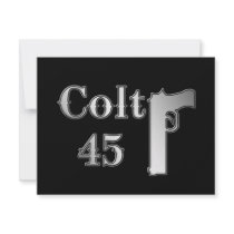 Colt 45 invitations