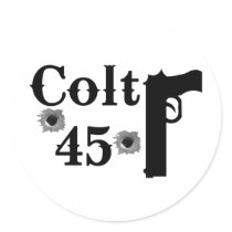 Colt 45 round sticker
