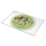 Colt and Foal Playing Placemat