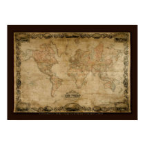 COLTONS Old World Map Art Poster posters by RavenSpiritPrints COLTONS Old World Map Art Poster posters