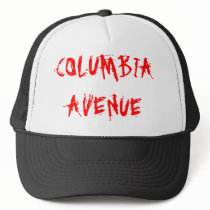 COLUMBIA AVENUE- red graffiti hat