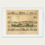 Columbia, CA. Panoramic Map 1855 (0441A) cards