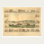 Columbia, CA. Panoramic Map 1855 (0441A) posters