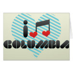 Columbia fan greeting card