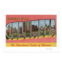 Columbia, Missouri - Large Letter Scenes Post Cards