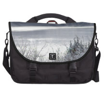 Columbia river and snow 2 laptop commuter bag