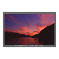 Columbia River Gorge Sunset posters