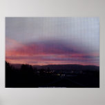 Columbia River sunset Print