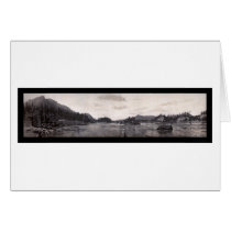 Columbia River Train Photo 1906 cards