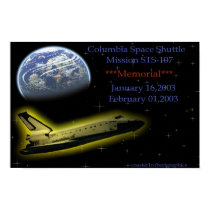 Columbia Space Shuttle posters
