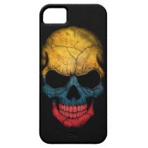 Columbian Flag Skull on Black iPhone 5 Cases
