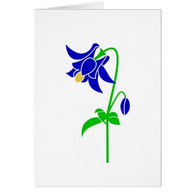 Columbine Greeting Card by lonvig