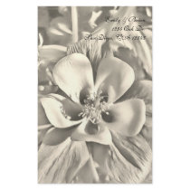 Columbine flower stationary paper customized stationery