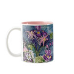 Columbine Iris and Daisy Coffee Mugs