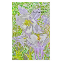 Columbine stationary paper personalized stationery
