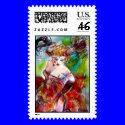 COLUMBINE / Venetian Masquerade Ball postage