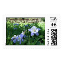 Columbines, Rawah Wilderness Stamp
