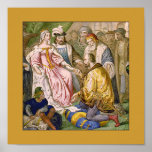 Columbus Before Queen Isabella Poster posters