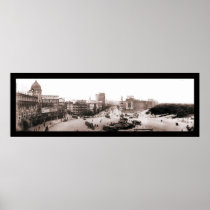 Columbus Circle NY Photo 1902 Poster