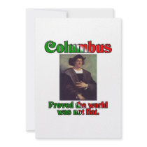 Columbus Day Custom Announcement