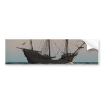 Columbus Era Ship Bumper Sticker