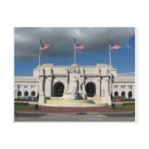 Columbus Fountain at Union Station postcards
