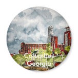 columbus ga georgia riverwalk river walk art, C... Refrigerator Magnet