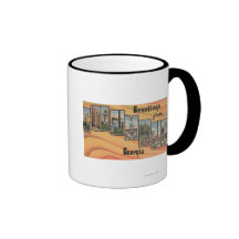 Columbus, Georgia - Large Letter Scenes Mug