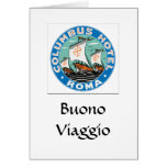 Columbus Hotel Roma Baggage Label cards
