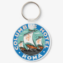 Columbus Hotel, Roma keychains by SonoLeTre Columbus Hotel, Roma keychains