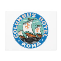 Columbus Hotel, Roma postcards