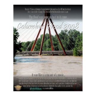 Columbus Indiana Flood of 2008 Poster print