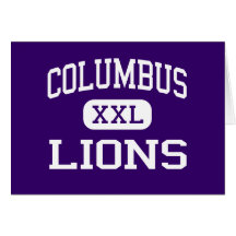 Columbus - Lions - Continuation - Downey Greeting Card