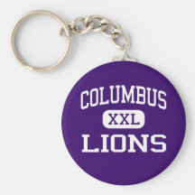 Columbus - Lions - Continuation - Downey Key Chains