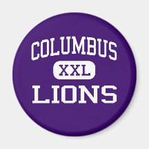 Columbus - Lions - Continuation - Downey Refrigerator Magnet