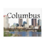 Columbus, Ohio Skyline with Columbus in the sky Post Cards
