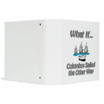 Columbus Sailed Vinyl Binder