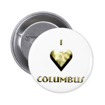 Columbus -- Shimmering Gold Button