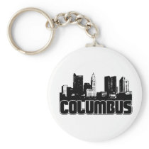 Columbus Skyline Key Chain