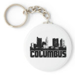 Columbus Skyline Key Chain