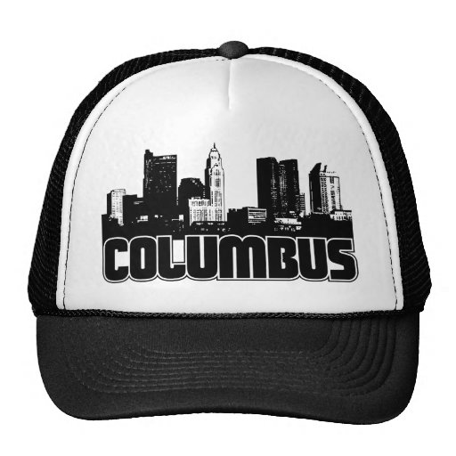 Columbus Skyline Trucker Hat Zazzle