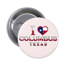 Columbus, Texas Pin