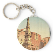 Column of the Virgin, Piazza Trinit&agrave Maggior Keychains
