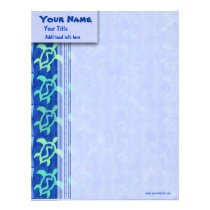 Column of Turtles Custom Letterhead