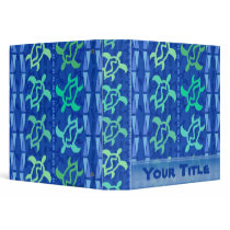 Column of Turtles Customizable 1.5" Art Binder