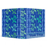 Column of Turtles Customizable 1.5" Art Binder